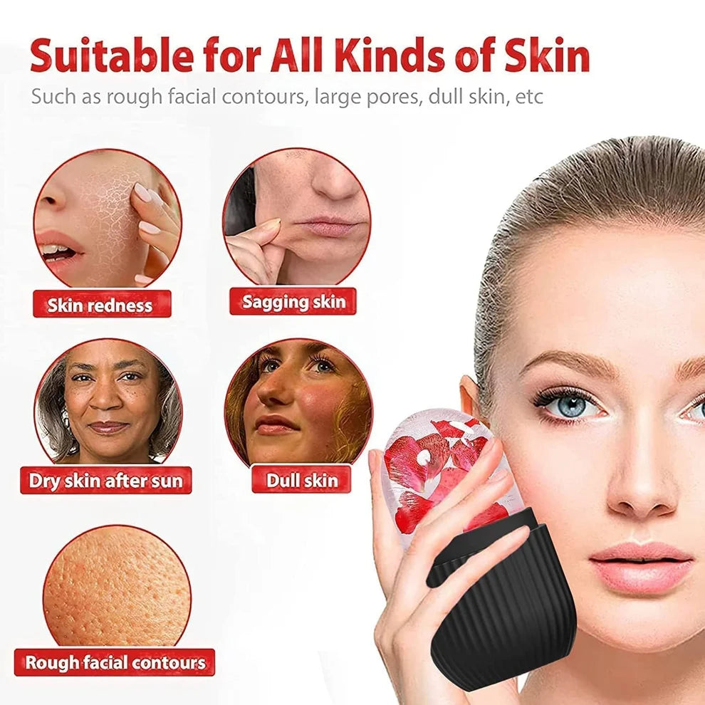 ELYVARA IceGlow Face Roller - Reduce Puffiness & Swelling | Refillable